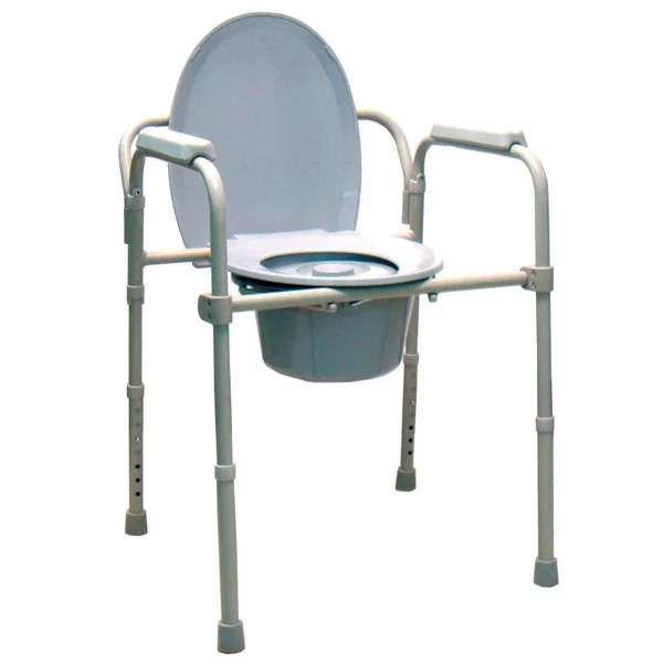 Silla WC con Tapa y Reposabrazos Plegable