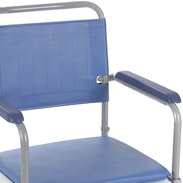 Silla WC de Acero con Inodoro y Altura Ajustable