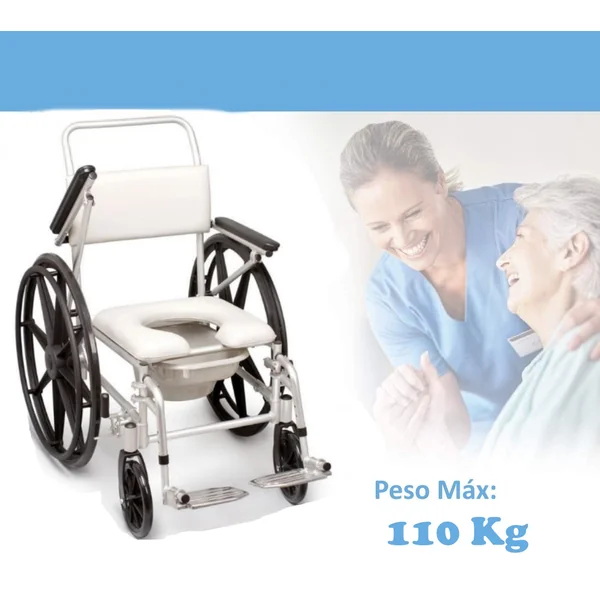 Silla WC de Ducha con Autopropulsión | Movilidad Reducida