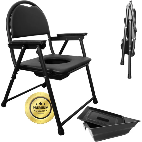 Silla WC Personas Mayores Plegable | Silla Inodoro Portátil