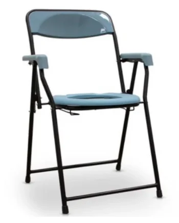 Silla WC Sanitaria Luxury con Reposabrazos Plegable