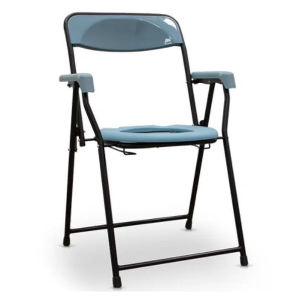 Silla WC Sanitaria Luxury con Reposabrazos Plegable