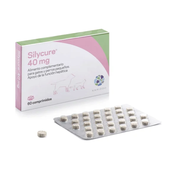 Silycure 40 mg apoyo hepático perros y gatos 60 comprimidos