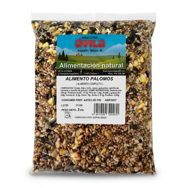 Sinfonía Mixtura Palomo Bolsa 2 kg Comida para Pájaros