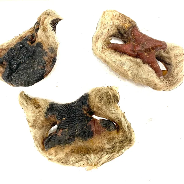 Snack natural de morro de ternera con pelo