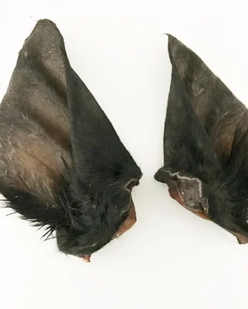 Snack natural de oreja de vacuno con pelo