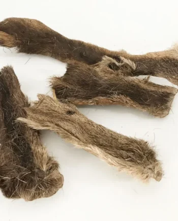 Snack natural de piel de ciervo con pelo