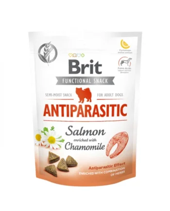 Snacks Funcional Antiparasitario Salmón con manzanilla Brit