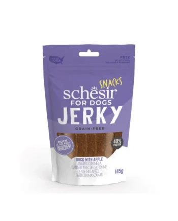 Snacks Schesir Jerky Grain Free Pato con Manzanas