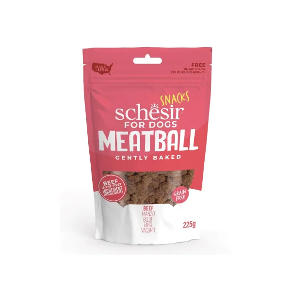 Snacks Schesir Meatball Grain Free de Ternera
