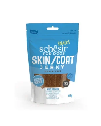 Snacks Schesir Skin & Coat Jerky Grain Free Salmón