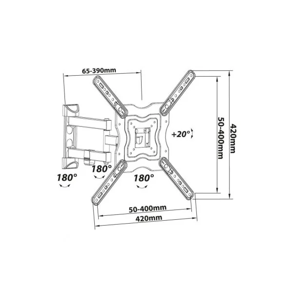 SOP222. Soporte para TV LED/TFT de 23" a 42"