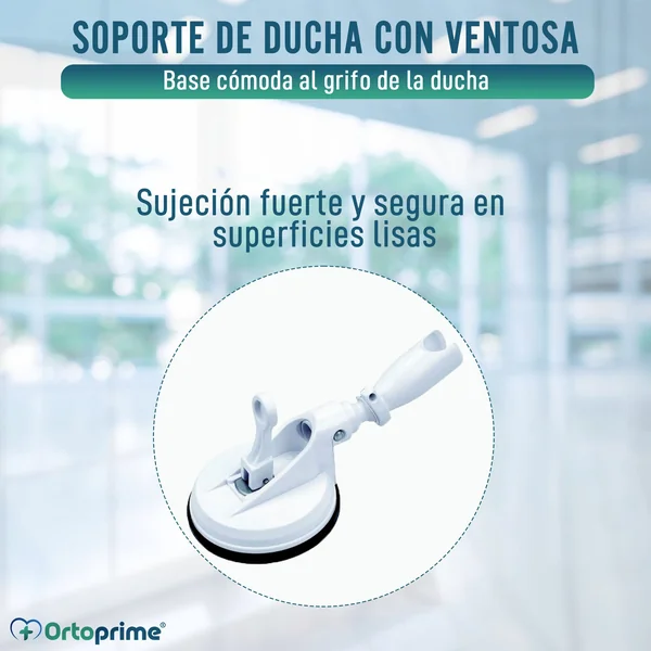Soporte Ducha con Sistema de Ventosa y Palanca | Universal