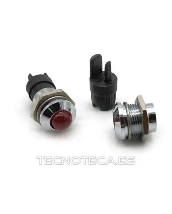 SOPORTE LED 8mm NIQUELADO. PLD80