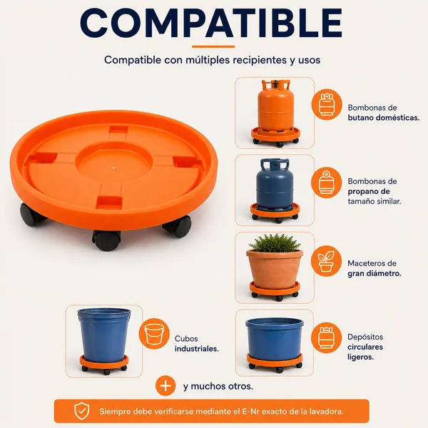 Soporte para bombona butano 33.5 cm Naranja