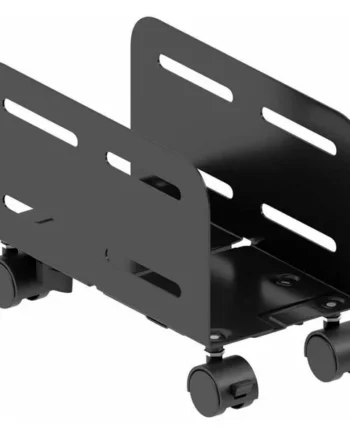 Soporte Para CPU De Suelo Con Ruedas Negro
