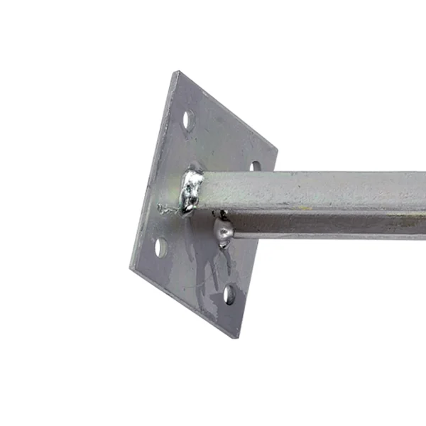 Soporte recto con perfil en U 500mm Zinc + RPR