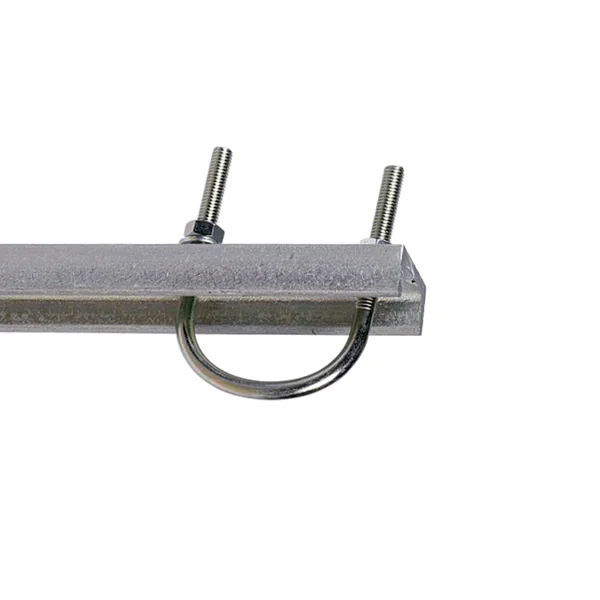 Soporte recto con perfil en U 500mm Zinc + RPR
