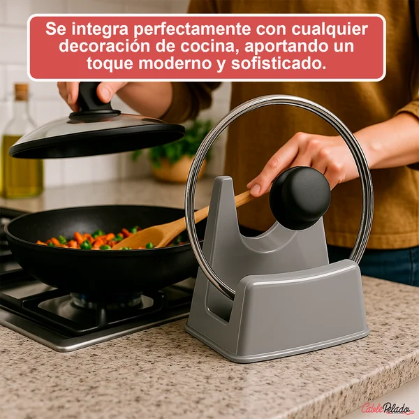 Soporte Tapas Ollas Gris