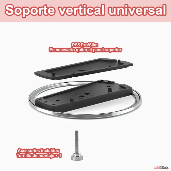 Soporte vertical para Consolas PS5 y consolas PS5 Edicion Digital (Modelo Slim)