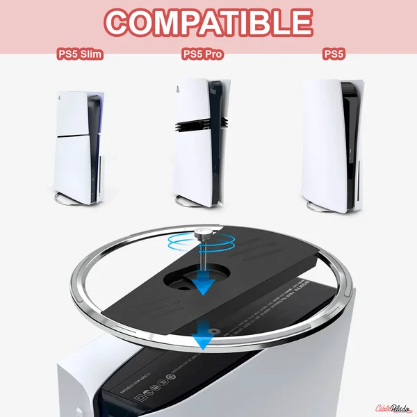 Soporte vertical para Consolas PS5 y consolas PS5 Edicion Digital (Modelo Slim)
