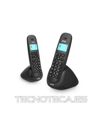 SPC 7312N. Dúo de teléfonos inalámbricos en negro
