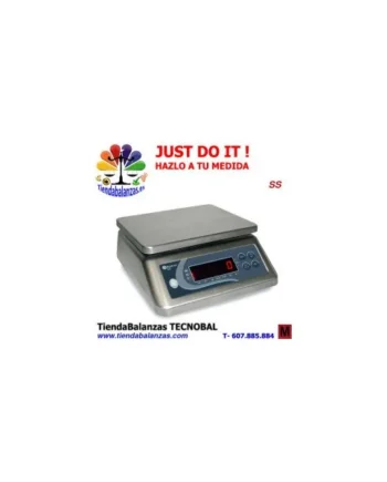 SS 3/6/15/30Kg 230x190mm Balanza inox IP67 Baxtran
