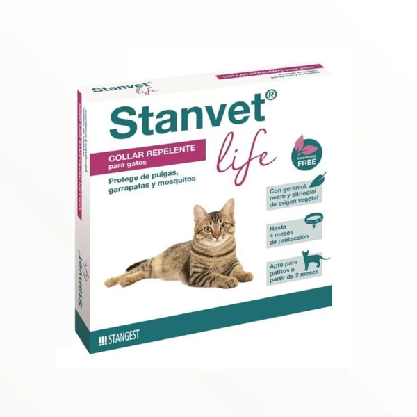 Stanvet Life Collar Repelente Antiparasitario para Gatos