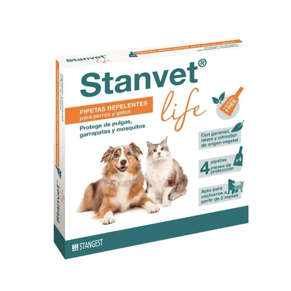 Stanvet Life Pipetas Repelentes Naturales Perros gatos