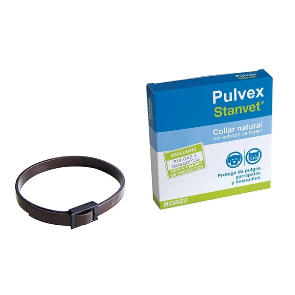 Stanvet Pulvex: Collar Antiparasitario Natural para Perros y Gatos