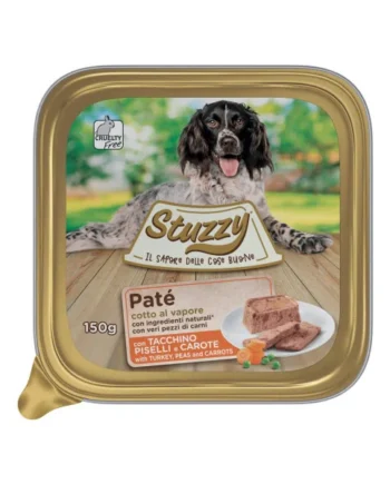 Stuzzy Pavo con Guisantes y Zanahorias Paté Perros