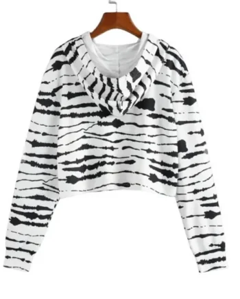 Sudadera con capucha Líneas Tie Dye