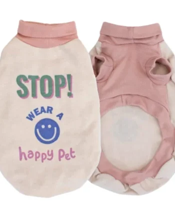 Sudadera Rosa Happy Pet para Perros — Ropa de Abrigo Suave
