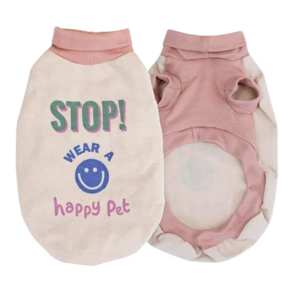 Sudadera Rosa Happy Pet para Perros — Ropa de Abrigo Suave