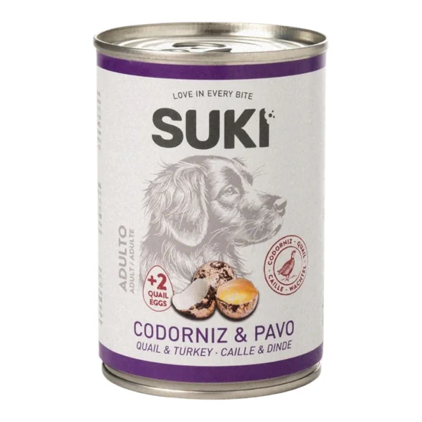 Suki Codorniz y Pavo 400g — Comida Húmeda Completa Perro Adulto