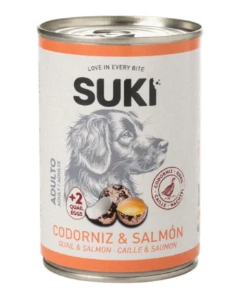 Suki Codorniz y Salmón 400g — Comida Húmeda Completa Perro Adulto