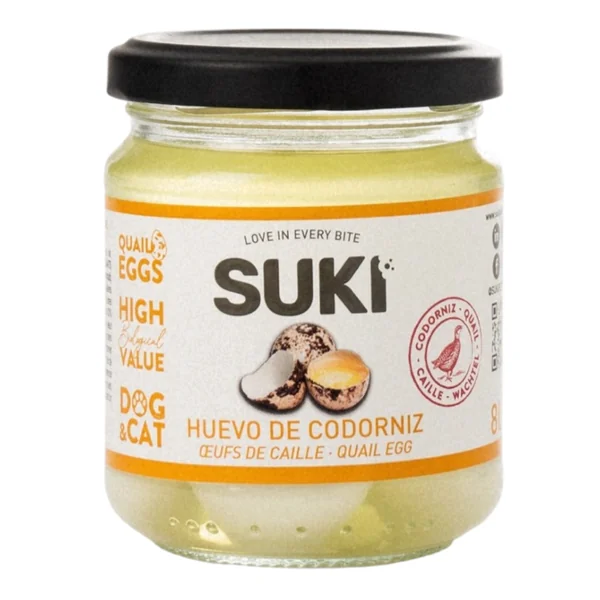 Suki Huevo de Codorniz para Perro y Gato — 8 Unidades