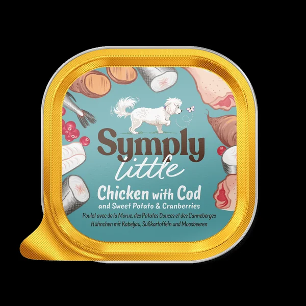 Symply Little - Paté Pollo con Bacalao Frescos para perros pequeños 100g