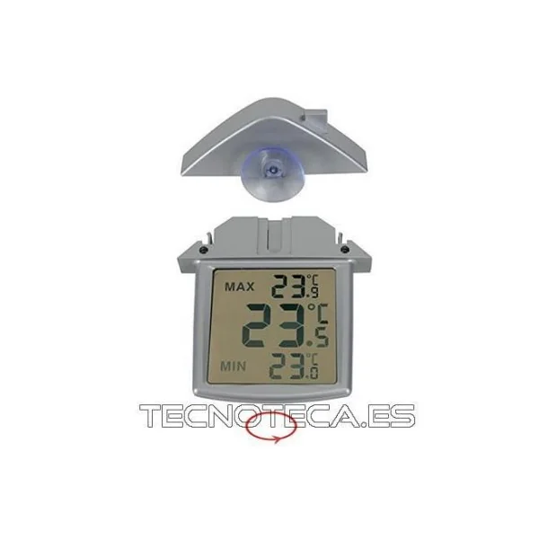 TA25. Termometro de ventana transparente reversible