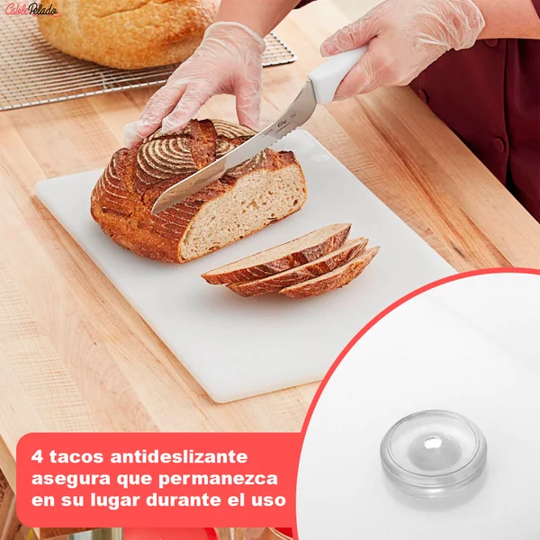 Tabla De Corte Para Cocina Profesional 40 X 30 Cm Blanco