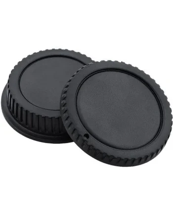 Tapa Cuerpo y Trasera de objetivo Para Canon EOS Negro