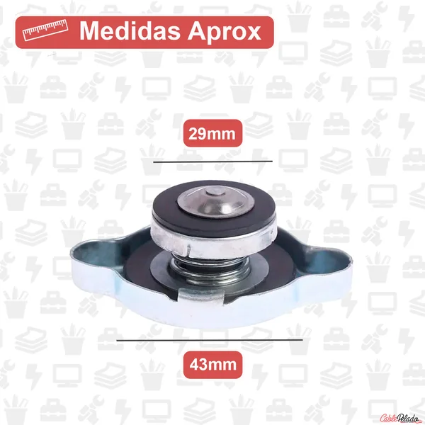 Tapa De Radiador 1.1 Plateado