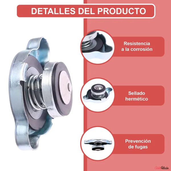 Tapa De Radiador 1.1 Plateado