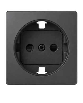 Tapa para base enchufe Schuko Simon 82 Negro