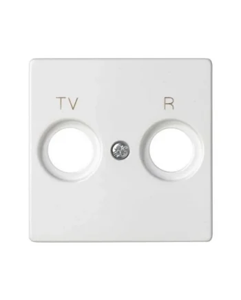 Tapa toma TV y radio Simon 82 Blanco