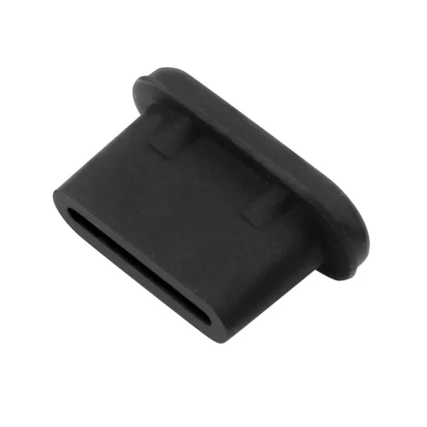 Tapon anti-polvo para puerto USB Tipo C (10ud/bolsa) Negro