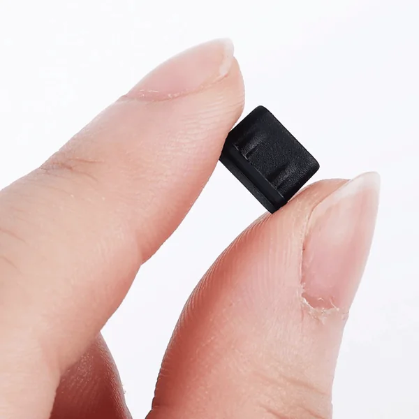 Tapon anti-polvo para puerto USB Tipo C (10ud/bolsa) Negro