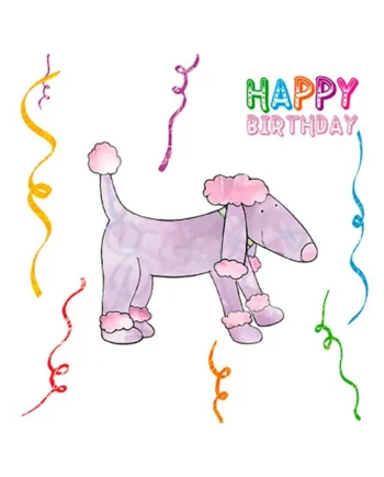 Tarjeta Dibujo Caniche