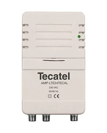 Tecatel Amplificador Vivienda UHF 24dB 2 Salidas LTE 5G
