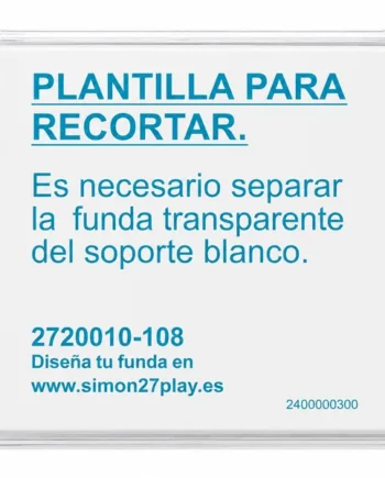Tecla para mecanismos ancha Simon 27 Play Transparente